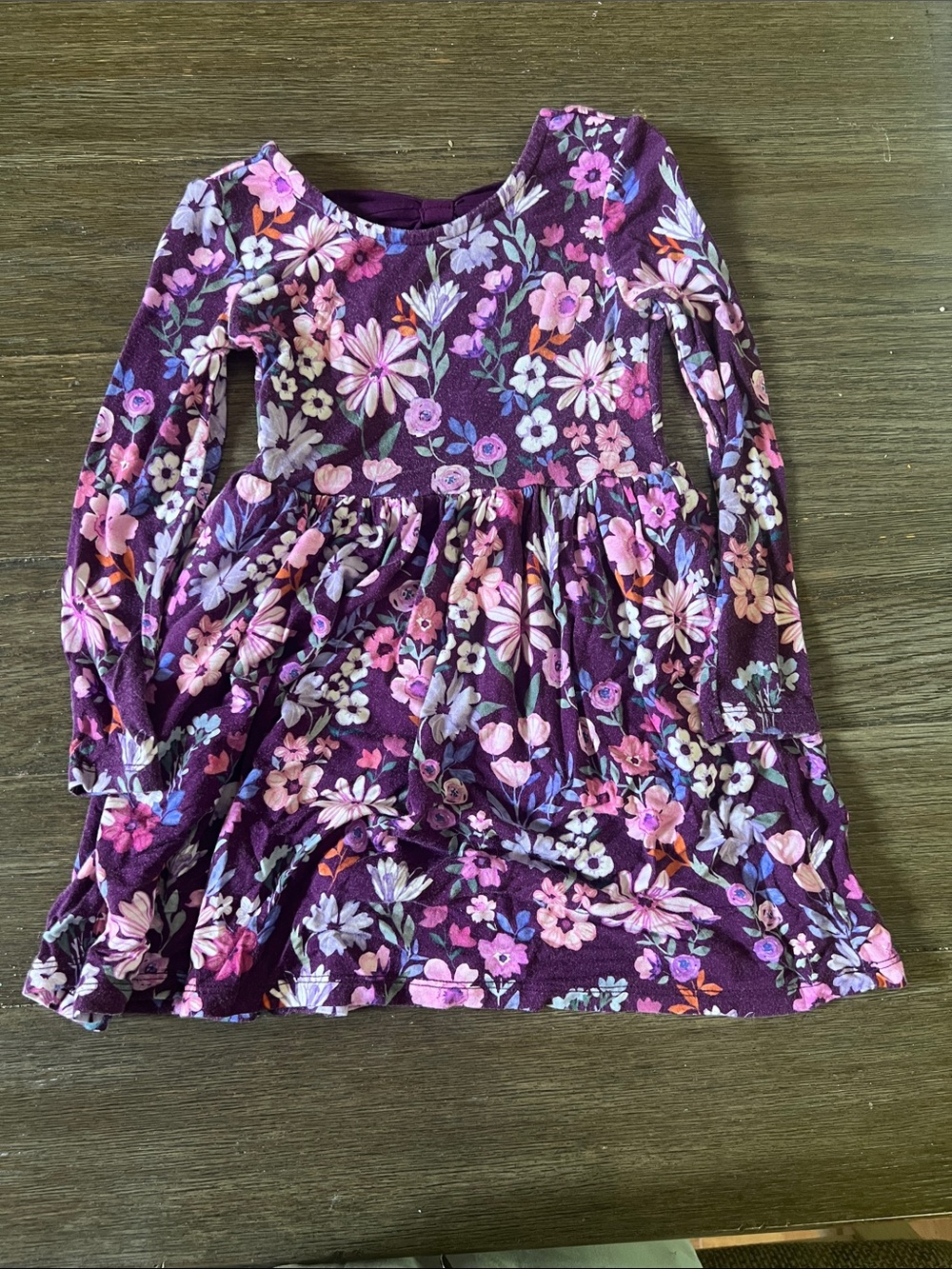 Little Sleepies Violet Meadow Long-Sleeve Dress